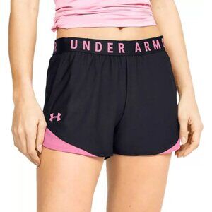 Under Armour Women's 2XL Black/Cerise Soft comfort Lightweight Training Shorts